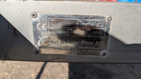 Utilaj alimentar conveyor Carstens DL-2002 — fotografia 6