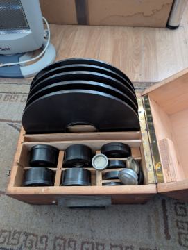 Aparat verificare presiune / etalonare manometre (metrologie)DDR 3/PD S0 + greutăți — fotografia 6