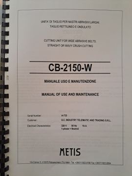 Mașină de tăiere (ghilotina) pentru benzi abrazive late METIS CB-2150-W (Italia) — fotografia 4
